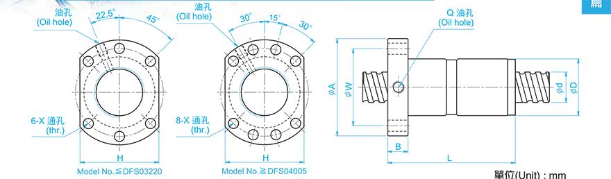 TBI DFS01605-3.8 tbi螺母和丝杆互换